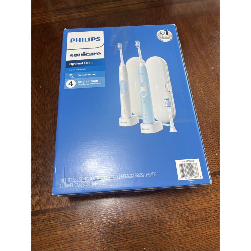 Philips Sonicare HX6829/77 Electric Toothbrush 2 Pack White Charger * No Heads